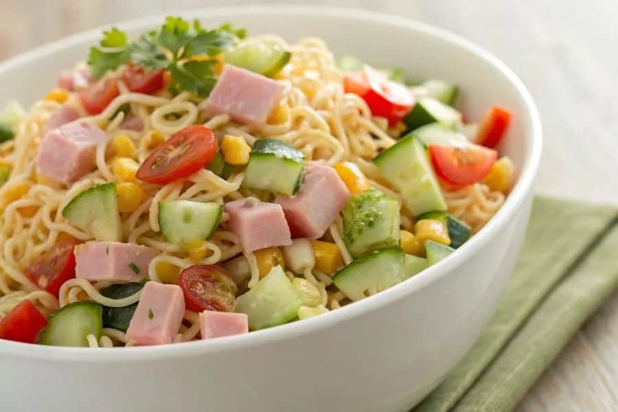 Sałatka z zupek chińskich: przepis na imprezowy hit krok po kroku!